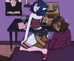 adventure_time ass ass_focus ass_grab cartoon_network cum cum_in_pants grinding_on_penis grinding_through_clothes incest male marceline marceline_abadeer mob_face simon_petrikov sketchventures