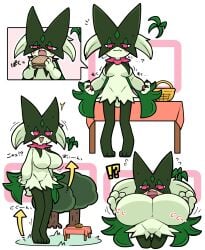 1girls breast_expansion breasts feline female female_only giantess growth huge_breasts humanoid kuto_tubuyaki meowscarada nintendo pokemon pokemon_sv solo solo_female