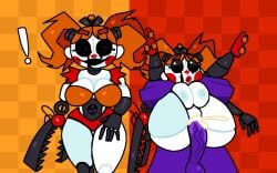 1boy 1boy1girl 1girls baby_(fnafsl) big_ass big_breasts black_eyes breasts circus_baby circus_baby_(fnaf) crushtrap cum cum_in_pussy cum_inside five_nights_at_freddy's freddy_fazbear's_pizzeria_simulator full_nelson full_nelson_(legs_held) ginger_hair incest legs legs_up legwear michael_afton nipples penetration penis purple_body purple_skin pussy red_lipstick red_nose red_panties red_shoes scrap_baby scrap_baby_(fnaf) sex smile smiling thick_thighs vaginal_penetration white_skin