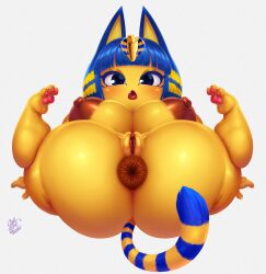 ankha from animal crossing by captainjerkpants