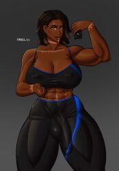 1futa 2022 abs balls big_breasts big_penis breasts brown_skin bulge bulge_down_leg bulge_through_clothing character_request clothed clothing dark-skinned_futanari dark_nipples dark_skin dreadlocks flaccid fully_clothed futa_only futanari human muscular muscular_futanari muscular_thighs nipple_piercing nipples onxel penis pinup self_upload selfie skintight solo solo_futa sports_bra sportswear standing tagme_(character) tattoo tattoos veiny_penis visible_penis_shape