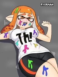 ahe_gao bukkake defeated inkling nintendo paint ryukman splatoon splatoon_(series) splatoon_2 splatoon_3 sweat thick_thighs