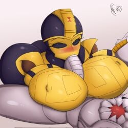 beast_wars big_breasts blackarachnia paizuri tr_yithaz transformers unseen_male_face