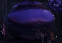 big_breasts blueberry_inflation breasts fruityshork spherical_inflation sunken_head sunken_limbs tagme