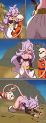 anal android_21 comic dragon_ball_fighterz krillin kuririn majin_android_21 melancholicmash mini_comic vore