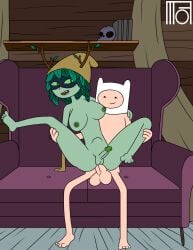 1boy 1dickgirl 1futa 4_toes adult_swim adventure_time anal anal_insertion anal_penetration anal_sex areolae ass balls bare_arms bare_breasts bare_legs bare_shoulders bare_thighs barefoot big_ass big_balls big_breasts big_butt big_nipples big_penis boobs breasts canon_couple cartoon_network completely_naked completely_naked_male completely_nude completely_nude_futanari completely_nude_male couple dickgirl dickgirl/male dickgirl_penetrated erection finn_the_human futa_is_smaller futanari futanari_penetrated genitals green_body green_eyes green_hair green_skin hat hat_only hbo_max horn horns human humanoid humanoid_penis huntress huntress_wizard intersex leaf leaves light-skinned_male light_skin male male/intersex male_on_futa mask masked masked_futa moffoffo nipples nude penis plant plant_girl seated_carry_position self_upload sex shemale sitting wizard