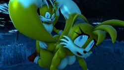 1boy 1girls 3d 3d_(artwork) big_breasts big_thighs blue_eyes breasts cave cummunist_(artist) curvy doggy_style duo female female/male male male/female nipples part_of_a_set pleasure_face rule_63 sega selfcest sex sex_from_behind sonic_(series) sonic_the_hedgehog_(series) source_filmmaker square_crossover tagme tails tails_the_fox tailsko thick thick_hips thick_thighs thighs vaginal_penetration wide_hips