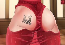 ass ass_focus big_ass big_butt darth_jin female female_only one_piece tattoo yamato_(one_piece)