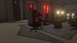 1futa 1girls 3d animated artist_request ass duo female futa_on_female futanari intersex mp4 no_sound overwatch source_request tagme twerk twerking video widowmaker zarya