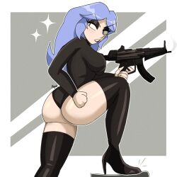 blue_hair female female_only oc original original_character regentb01 solo tagme white_skin