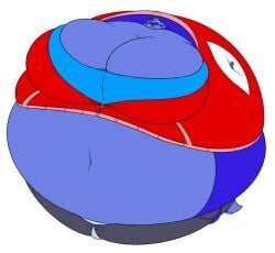 big_belly big_breasts blueberry_inflation breasts frisk_lk huge_breasts lj_caffie spherical_inflation sunken_head sunken_limbs