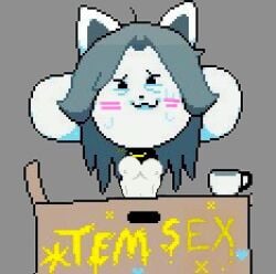 temmie from undertale by toby fox