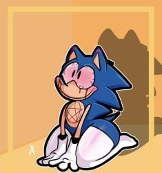 1boy ass big_ass big_butt big_hips big_penis big_thighs bleeding_eyes blood blue_fur blue_quills blue_spines blush blushing blushing_ears butt crack femboy friday_night_funkin friday_night_funkin_mod hands_on_floor hedgehog hedgehog_humanoid kneeling muzzle on_knees penis pentagram pink_sclera red_eyes satanic satanic_symbol satanos_(sonic.exe) sega sonic.exe sonic_(series) sonic_the_hedgehog sonic_the_hedgehog_(series) stockings tail thick thick_ass thick_thighs thighhighs white_gloves white_handwear white_stockings