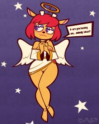 angel anthro bottomless breasts caprine chipposter embarrassed female female_only lammy_lamb parappa_the_rapper pussy sheep tagme um_jammer_lammy