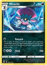 animal_genitalia balls card_game city city_background claws edit english_text feral fully_sheathed gaming generation_4_pokemon genitals looking_at_viewer male nintendo pokemon pokemon_(species) pokemon_card pokemon_trading_card_game sheath solo spotlight teeth text tm32 trading_card weavile