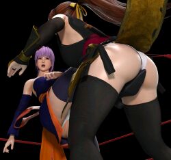 3d ayane_(doa) catfight competitive_intercourse competitive_sex dead_or_alive gcb incest kasumi_(doa) ryona sexfight sibling_incest siblings sisters tagme yuri