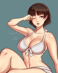 makoto niijima from atlus by xelaroseart