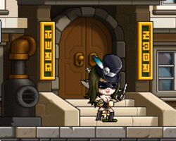 animated boots claudine_(maplestory) maplestory mask pixel_art sprite top_hat