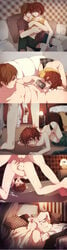 2boys anal ass bed brown_hair comic couch eric_cartman gay kyle_broflovski male malesub multiple_views nude oral penis red_hair sex south_park testicles uncensored undressing whip yaoi