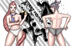 2girls capcom crimson_viper female female_only human juri_han multiple_girls street_fighter street_fighter_iv tagme