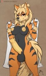 1futa anthro arcanine balls big_balls big_breasts big_penis breasts canid canine erection fur furry futa_only futanari fuzzy_balls generation_1_pokemon genitals gynomorph hair hi_res huge_balls huge_cock humanoid_genitalia intersex looking_at_viewer mammal nintendo nipples nude penis pokemon pokemon_(species) qew123 smile solo standing text thick_thighs url wide_hips