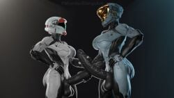 2futas 2girls 3d ass balls big_ass big_penis black_balls black_penis bodysuit breasts duo erect_penis erection_under_clothes futa_only futanari grabbing grabbing_penis halo_(series) hand_on_hip handjob helmet holding_penis huge_cock kelly-087 looking_at_each_other monsterdongsart oc original_character side_view smaller_futanari spartan_(halo) spartan_ii_(halo) standing tagme taller_futanari techsuit tight_clothing veiny_penis visor