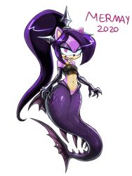 2020 3:4 anthro armwear claws clothing elbow_gloves fan_character female fishnet_bikini genitals gloves handwear hi_res latex latex_clothing latex_gloves looking_at_viewer marine merfolk narrowed_eyes navel noupie pussy sega solo sonic_(series) sonic_the_hedgehog_(series) split_form star_the_spineless_hedgehog