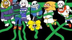 2d ahe_gao alphys anal_sex anthro artist_request asgore_dreemurr color crying female flowey_the_flower forced forced_anal forced_to_watch furry gag gagged goat immobile immobilization immobilized implied_penetration male papyrus rape sans sex stuck tagme tagme_(artist) tentacle tied_up toriel trapped undertale undertale_(series) undyne vines