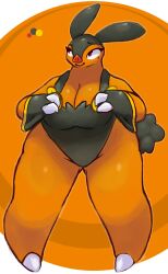 anthro artesjsc big_breasts breasts female pignite pokémon_(species) pokemon tagme