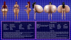 1futa 1girls 3d areolae balls breasts dark-skinned_futanari dark_skin enormous_breasts female futanari gigantic_breasts huge_nipples human hyper hyper_breasts jennifur_vultee large_areolae large_penis light-skinned_female light_skin long_hair maggie_bluxome_(artist) massive_breasts nipples nude pale_skin penis puffy_nipples red_hair second_life standing