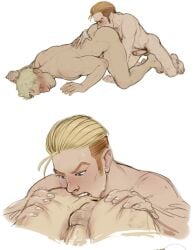 2boys ass ass_eating ass_play ass_to_mouth attack_on_titan biting biting_ass bubble_ass bubble_butt fat_ass fat_butt gay huge_ass male male/male male_only porco_galliard reiner_braun rimjob rimming rimming_male yaoi