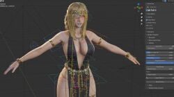 3d big_breasts blender elden_ring female female_only fromsoftware marika's_tits queen_marika_the_eternal ryanreos t-pose work_in_progress