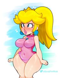 princess peach from mario (series) by somescrub