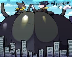 atsuinekowo big_ass bubble_butt huge_ass morgana_(persona) tagme