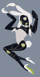 bunny_tail bunnysuit high_heels jojo's_bizarre_adventure jojolion one_eye_obstructed paisley_park sfw stand_(jjba) thin_thighs white_hair zakaetsu786