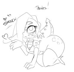 big_ass blowing_kiss bra elbow_gloves femboy freckles friendship_is_magic girly heart high_heels kneeling my_little_pony no_humans no_panties non-human non-human_only pin_up saurian_(artist) shortstack shortstack_femboy sketch spike_(mlp) spyke_(saurian) stockings