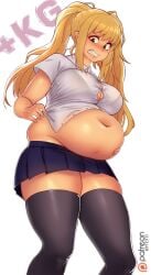 1girls 2023 angry bbw belly_overhang big_belly big_female blush blushing chub chubby chubby_female dumbbell_nan_kilo_moteru? embarrassed fat fat_ass fat_female fat_fetish fat_girl fat_woman fatty female female_only kipteitei large_female obese obese_female overweight overweight_female pig plump pork_chop sakura_hibiki_(dumbbell_nan_kilo_moteru?) solo thick_thighs tubby tummy weight_gain