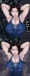 1girls 5boys angry arm_grab armpit_fetish armpit_licking armpits arms_up badlandblack big_breasts big_penis blue_eyes breast_grab breasts brown_hair female gangrape imminent_rape jill_valentine jill_valentine_(sasha_zotova) lipstick male monster monster_rape multiple_boys nemesis_(resident_evil) penis rape resident_evil resident_evil_3 resident_evil_3_remake saliva short_hair sweat sweaty zombie