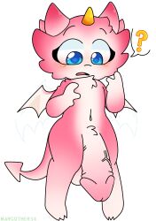 1futa balls belly_button big_balls big_penis blue_eyes blush dragon dragon_futa dragon_girl flaccid flying fur futa_only futanari horns huge_cock looking_at_penis margother34 meme no_humans open_mouth penis pink_fur pink_horn question_mark self_upload solo standing suprised tiktok two_tone_fur upside-down_penis watermark white_background white_fur yellow_horn