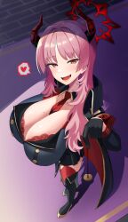 1girls big_breasts blue_archive bra breasts busty cleavage curvaceous curvy curvy_body curvy_female curvy_figure female gehenna_academy_student horns huge_breasts hypnotizing_viewer large_breasts mole mole_on_breast pandemonium_society_(blue_archive) pendulum satsuki_(blue_archive) suzume_b voluptuous
