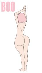 1girls ass_focus back_view barefoot big_ass biggies00 bubble_butt colored completely_nude completely_nude_female dancing female female_only from_behind full_body huge_ass human image naked naked_female naruto nude nude_female pink_hair sakura_haruno solo solo_female standing wide_hips