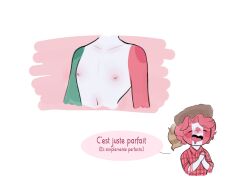 2boys canada_(countryhumans) countryhumans dream_moky flat_chest french_text male mexico_(countryhumans) spanish_subtitles spanish_text text