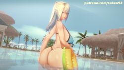 1girls 3d 3d_(artwork) background_character background_characters big_ass big_breasts bikini blonde_hair blue_eyes bubble_butt curvaceous curvy easter_egg erect_nipples erect_nipples_under_clothes female female_focus female_only g-string huge_ass huge_breasts koikatsu large_ass large_breasts looking_at_viewer looking_back metroid pinup ponytail pool revealing_clothes round_ass samus_aran sideboob skimpy skimpy_clothes solo swimsuit takeo92 thick_ass thick_thighs underboob voluptuous water wide_hips