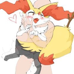 1boy 1girls absurd_res aka_leopard ambiguous_penetration anthro anthro_penetrated black_body blush braixen carrying carrying_partner duo faceless_character faceless_human faceless_male female female_penetrated from_behind_position generation_6_pokemon hi_res human human_on_anthro human_penetrating human_penetrating_anthro larger_male male male/female male_human/female_pokemon male_penetrating male_penetrating_female mammal nintendo open_mouth penetration pokemon pokemon_(species) pokephilia red_eyes reverse_stand_and_carry_position sex simple_background size_difference smaller_female white_background white_body yellow_body