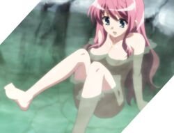 bathing chinese_girl female koihime†_(series) koihime_musou naked ryuubi_gentoku_(koihime) stitched