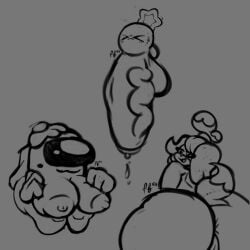 1futa 2girls among_us animal_crossing ass balls big_ass big_balls big_breasts big_butt big_penis breasts cum_drip female futanari hyper hyper_penis isabelle_(animal_crossing) mario_(series) mario_and_luigi_(series) nintendo nipples penis puffylover69 pussy shortstack sketch small_but_hung starlow