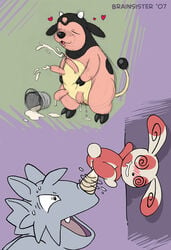 2007 brainsister insertion miltank pokemon pokemon_(species) pokemon_gsc pokemon_rgby pokemon_rse rhydon spinda