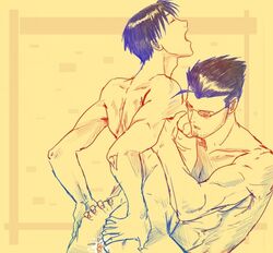 2boys fullmetal_alchemist gay human maes_hughes male male/male male_only multiple_males roy_mustang tagme yaoi