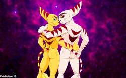 2010 2boys alister_azimuth anthro ass back back_turned couple fabfelipe furry male_only nude ratchet_(ratchet_and_clank) ratchet_and_clank standing tagme