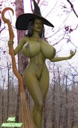 1girls 3d artist_name athletic athletic_female big_ass big_breasts bimbo breasts busty cleavage curvaceous curvy eyebrows eyelashes eyes female female_only fit fit_female green-skinned_female green_body green_skin hair hips hourglass_figure huge_breasts human large_breasts legs light-skinned_female lips mrmasskie real_witch the_wizard_of_oz thick thick_legs thick_thighs thighs top_heavy upper_body voluptuous watermark wicked_witch_of_the_west wide_hips witch